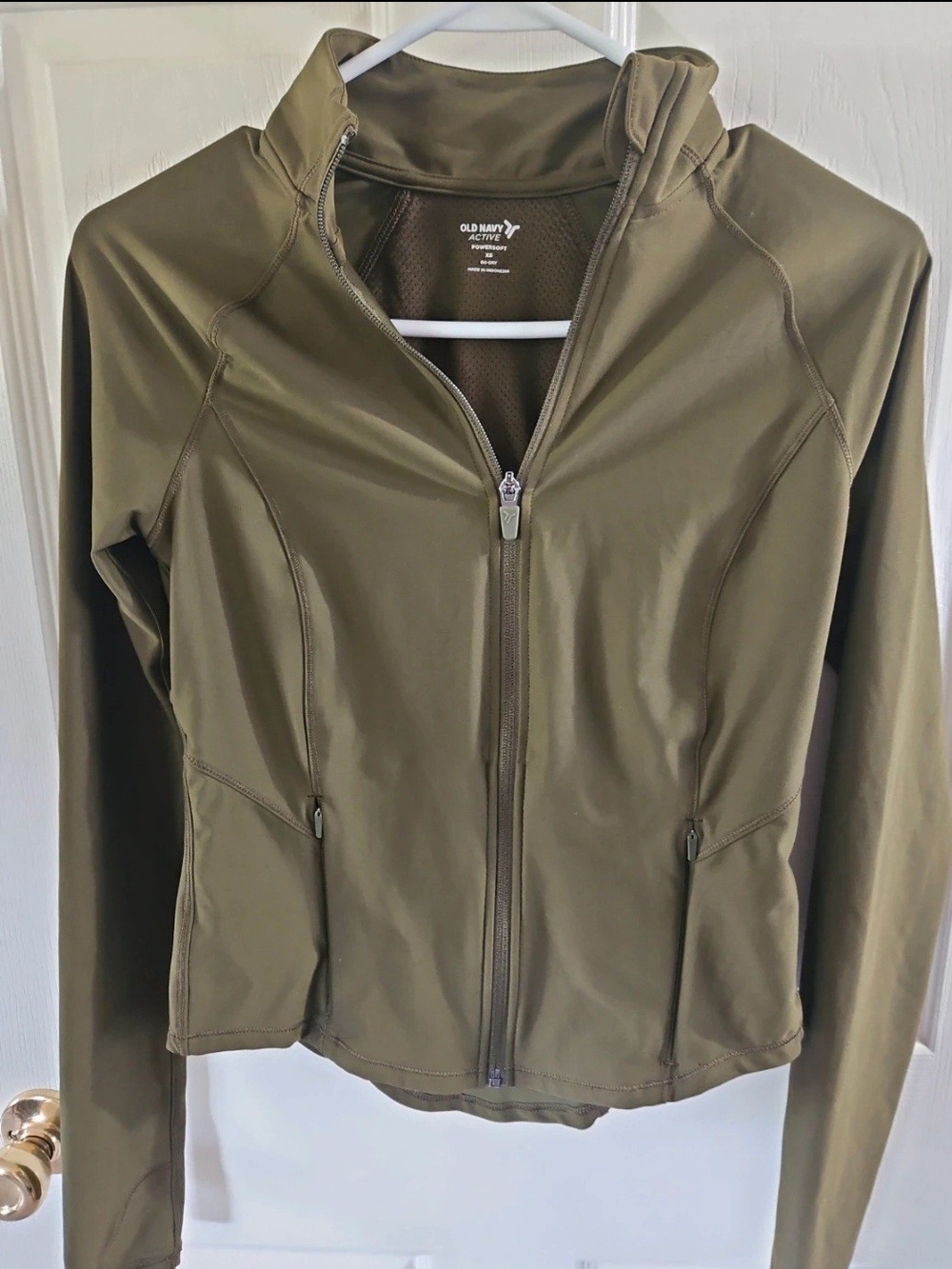 Old Navy Olive Green Active Full-Zip Utility Jacket